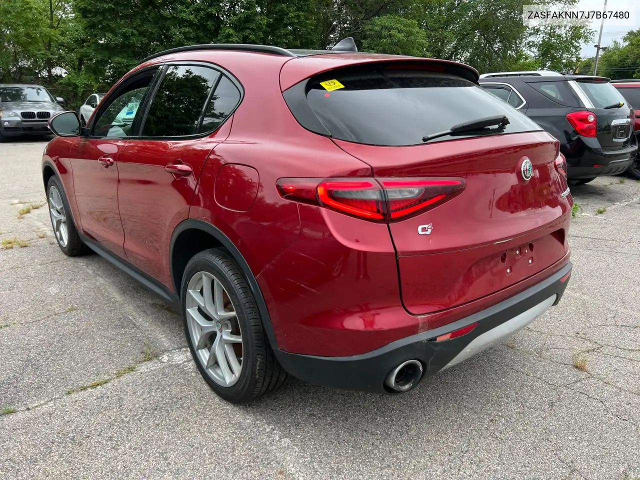2018 Alfa Romeo Stelvio Ti Sport VIN: ZASFAKNN7J7B67480 Lot: 62898045