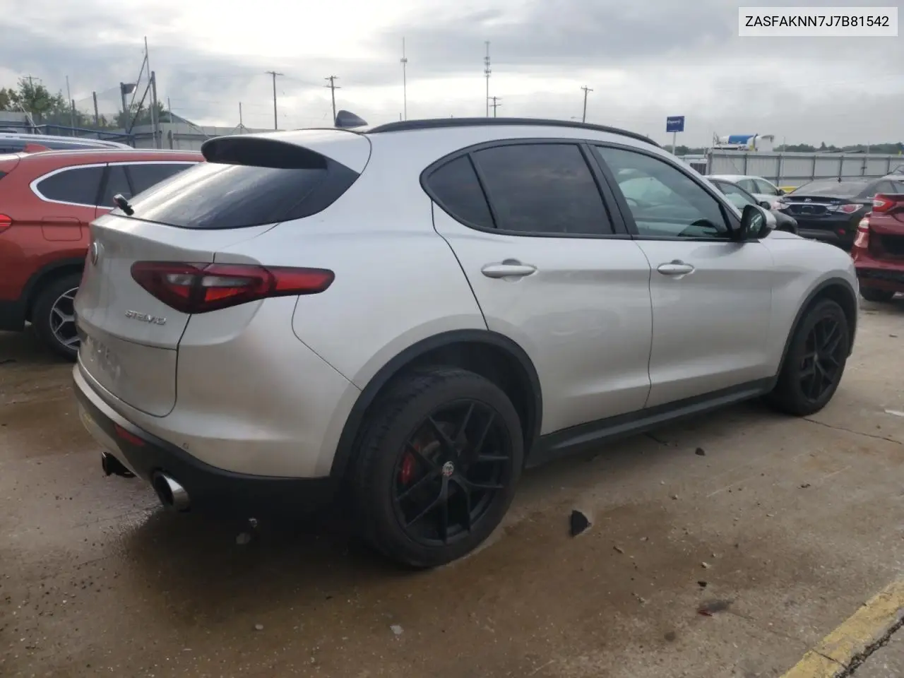 2018 Alfa Romeo Stelvio Ti Sport VIN: ZASFAKNN7J7B81542 Lot: 64002275