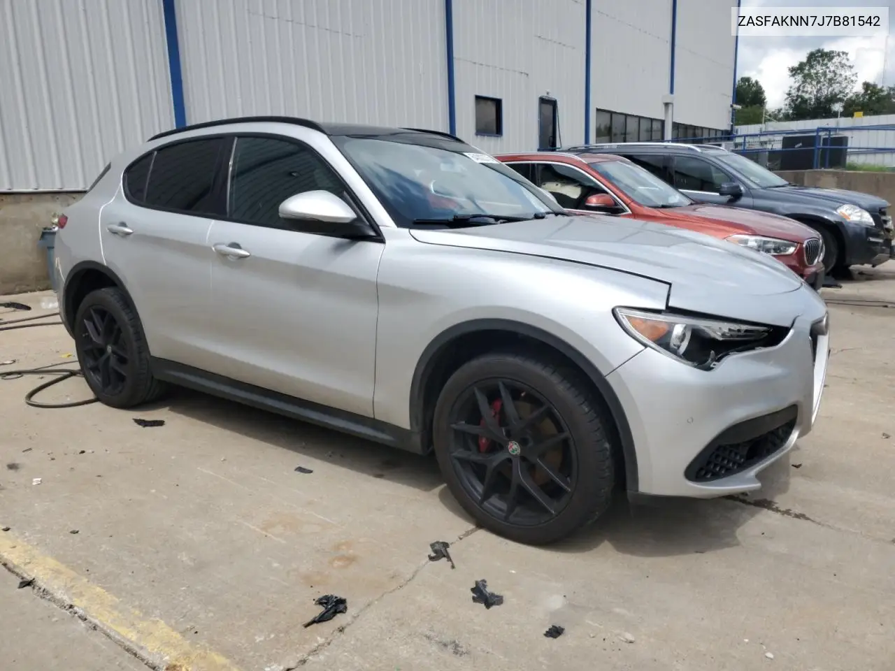 2018 Alfa Romeo Stelvio Ti Sport VIN: ZASFAKNN7J7B81542 Lot: 64002275