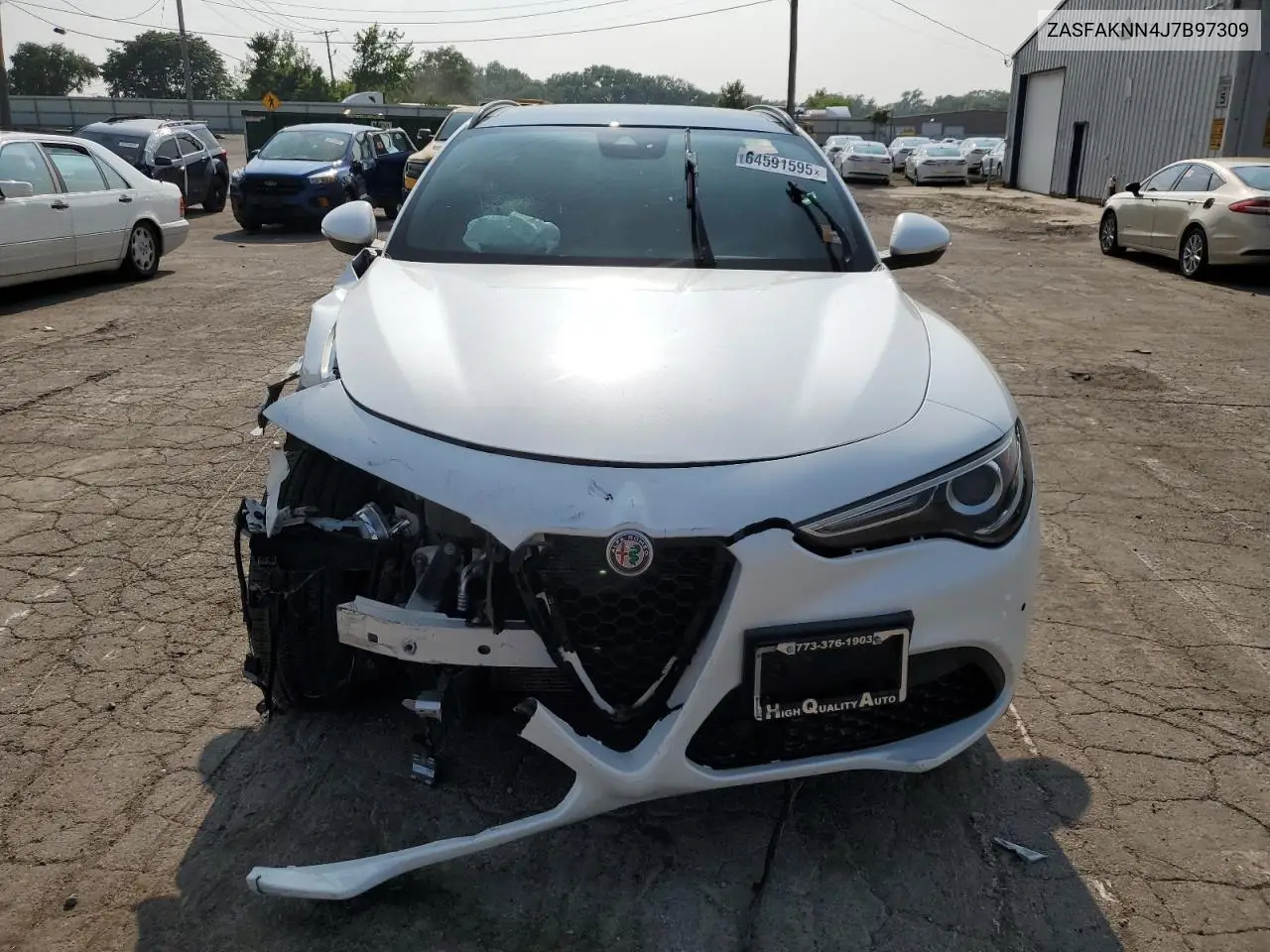 2018 Alfa Romeo Stelvio Ti Sport VIN: ZASFAKNN4J7B97309 Lot: 64591595