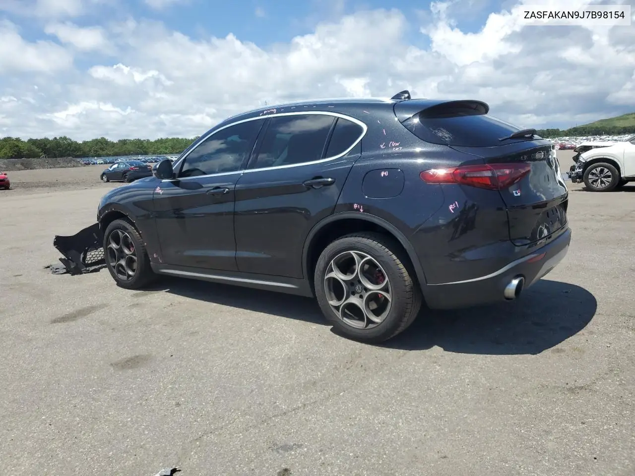 2018 Alfa Romeo Stelvio VIN: ZASFAKAN9J7B98154 Lot: 64700895