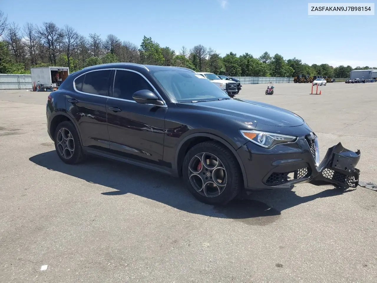 2018 Alfa Romeo Stelvio VIN: ZASFAKAN9J7B98154 Lot: 64700895