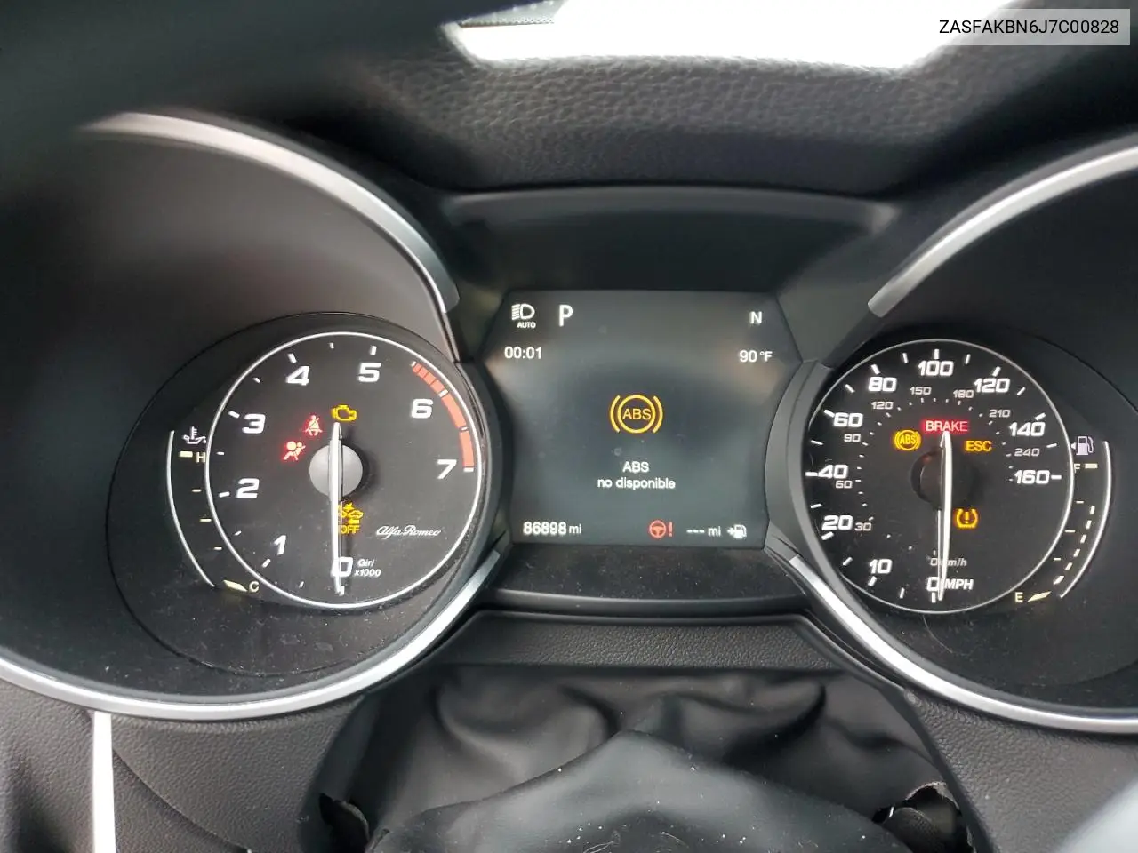 2018 Alfa Romeo Stelvio Ti VIN: ZASFAKBN6J7C00828 Lot: 64966715