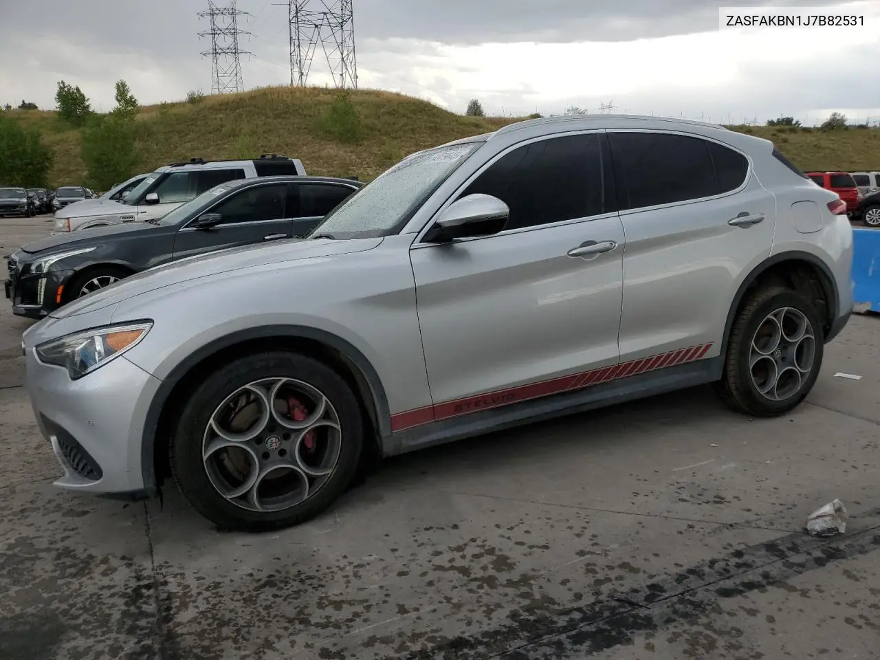 2018 Alfa Romeo Stelvio Ti VIN: ZASFAKBN1J7B82531 Lot: 64979645