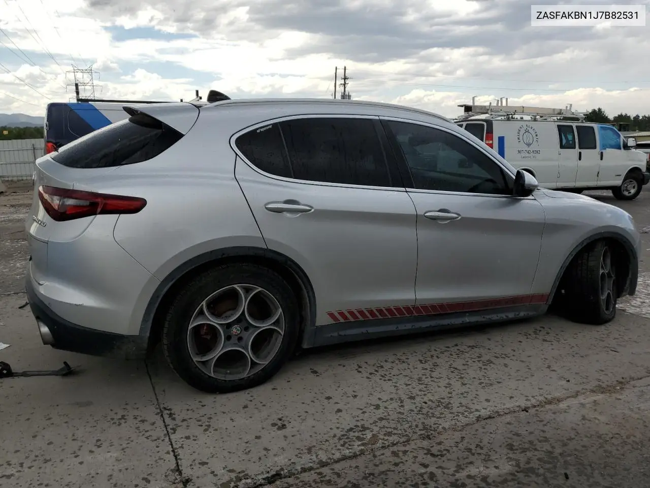 2018 Alfa Romeo Stelvio Ti VIN: ZASFAKBN1J7B82531 Lot: 64979645