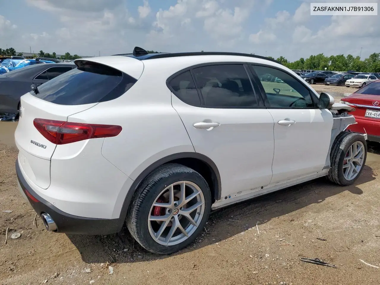 2018 Alfa Romeo Stelvio Ti Sport VIN: ZASFAKNN1J7B91306 Lot: 64982985