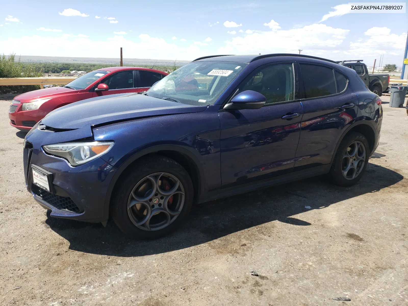 2018 Alfa Romeo Stelvio Sport VIN: ZASFAKPN4J7B89207 Lot: 65592504