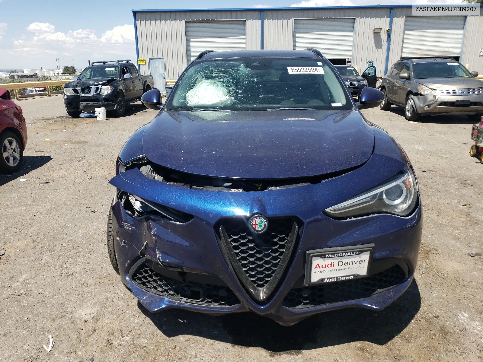 2018 Alfa Romeo Stelvio Sport VIN: ZASFAKPN4J7B89207 Lot: 65592504