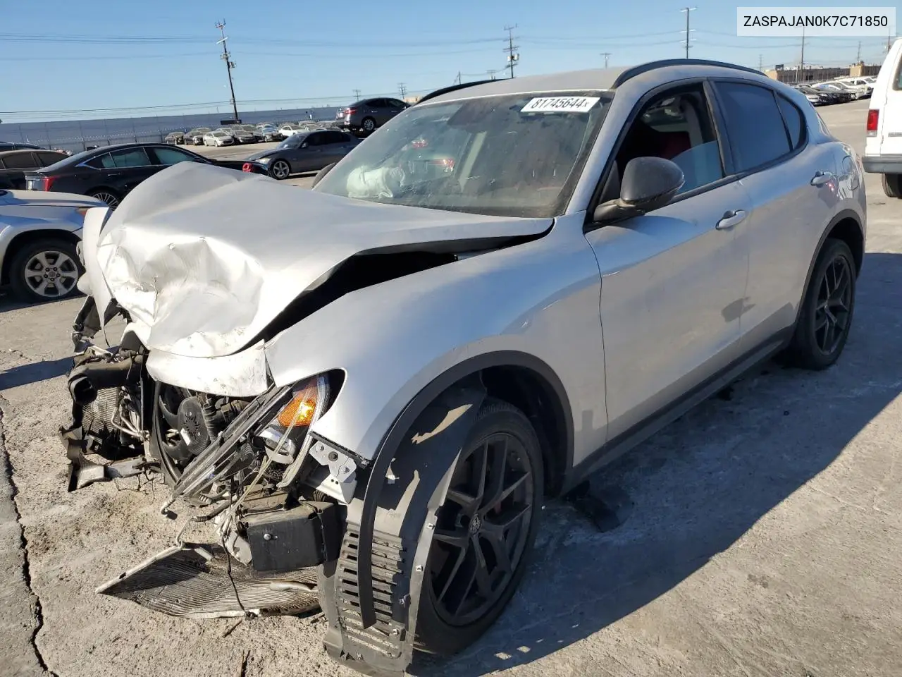 2019 Alfa Romeo Stelvio VIN: ZASPAJAN0K7C71850 Lot: 44744265