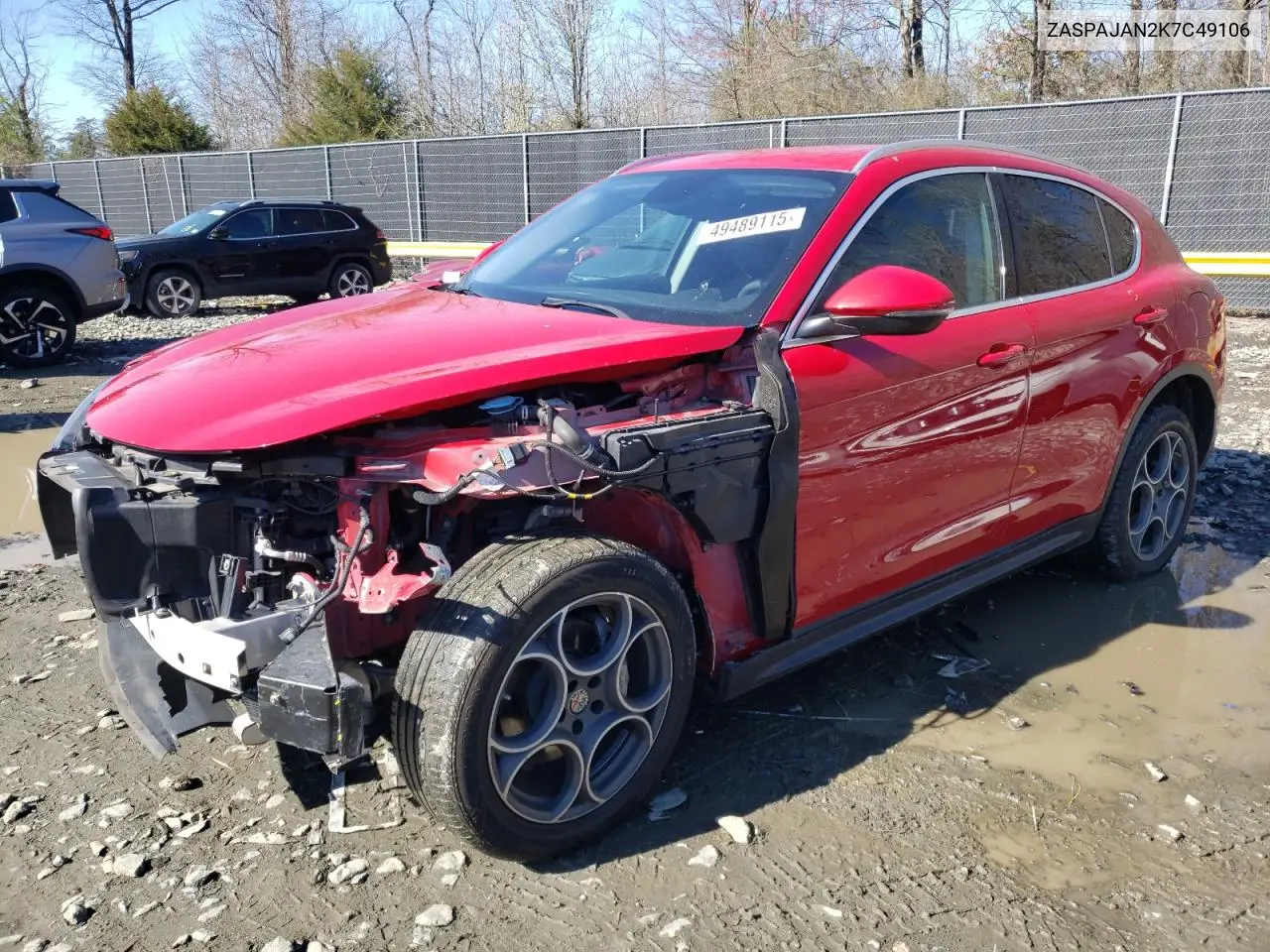 2019 Alfa Romeo Stelvio VIN: ZASPAJAN2K7C49106 Lot: 49489115