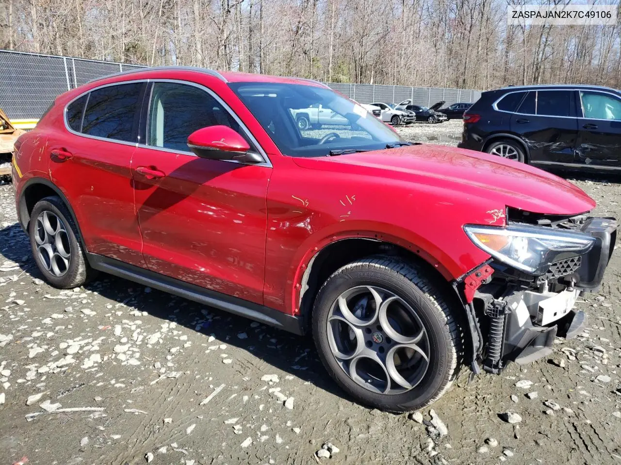2019 Alfa Romeo Stelvio VIN: ZASPAJAN2K7C49106 Lot: 49489115