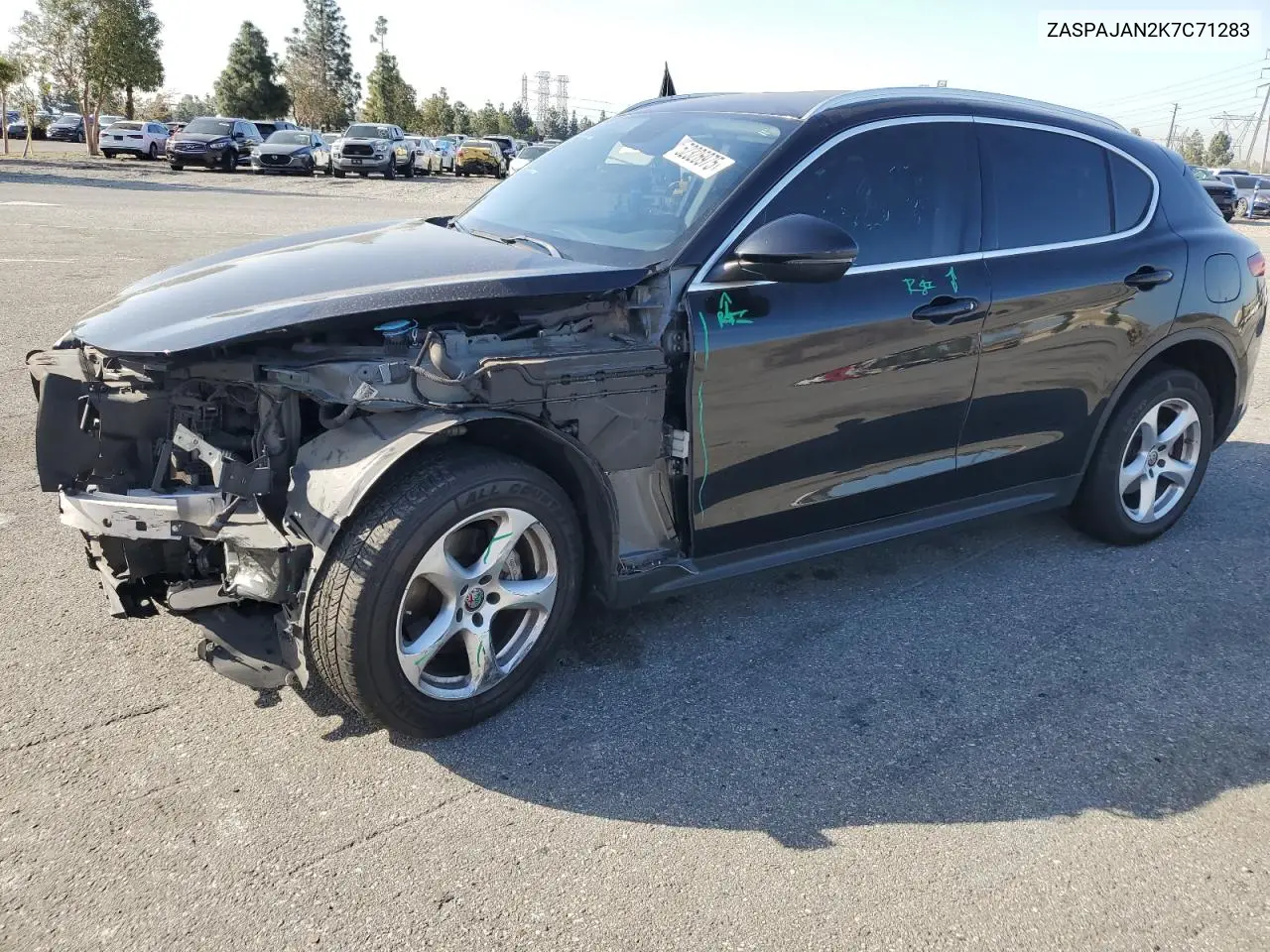 2019 Alfa Romeo Stelvio VIN: ZASPAJAN2K7C71283 Lot: 52326975