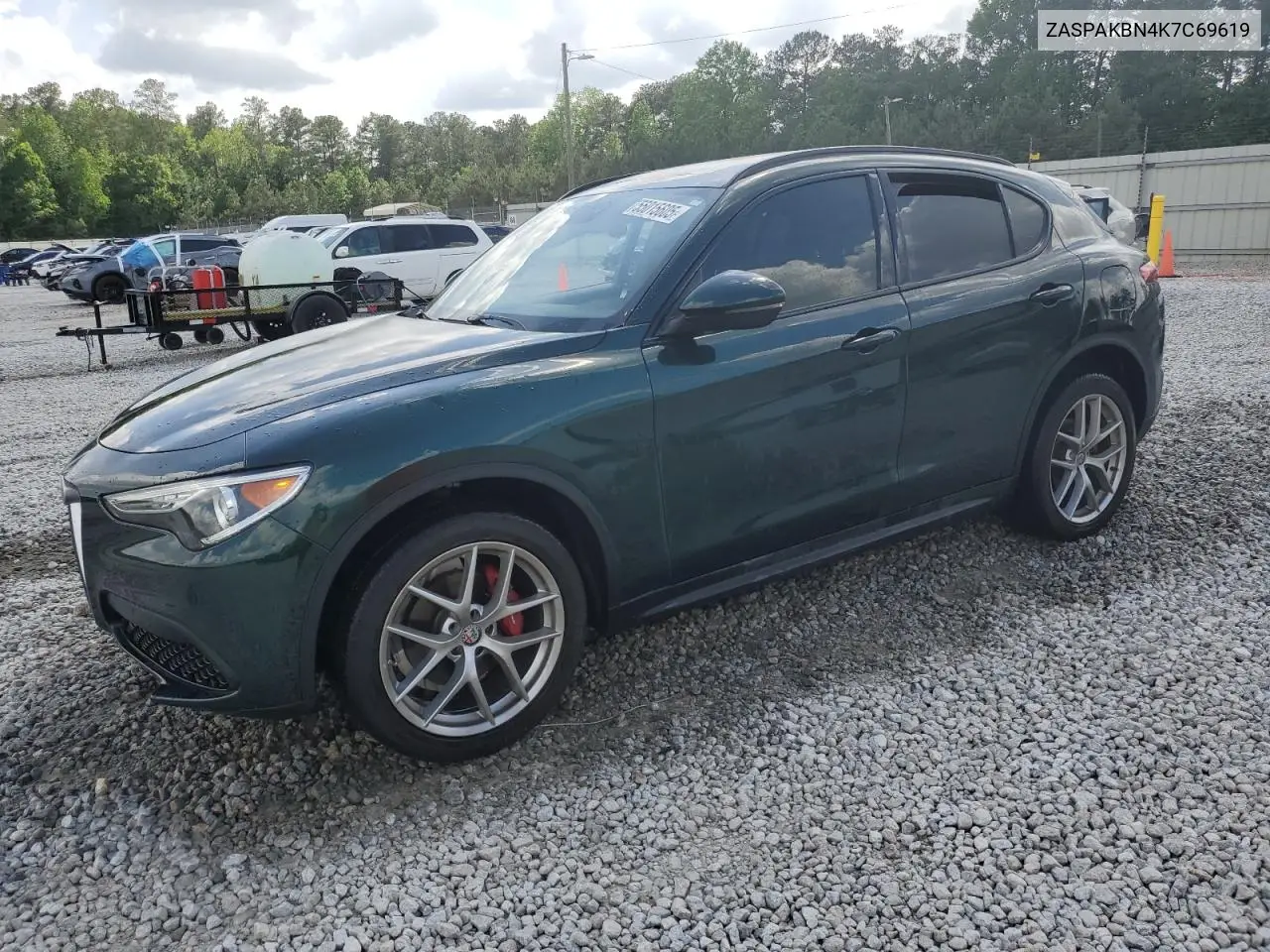 2019 Alfa Romeo Stelvio Ti VIN: ZASPAKBN4K7C69619 Lot: 55015605