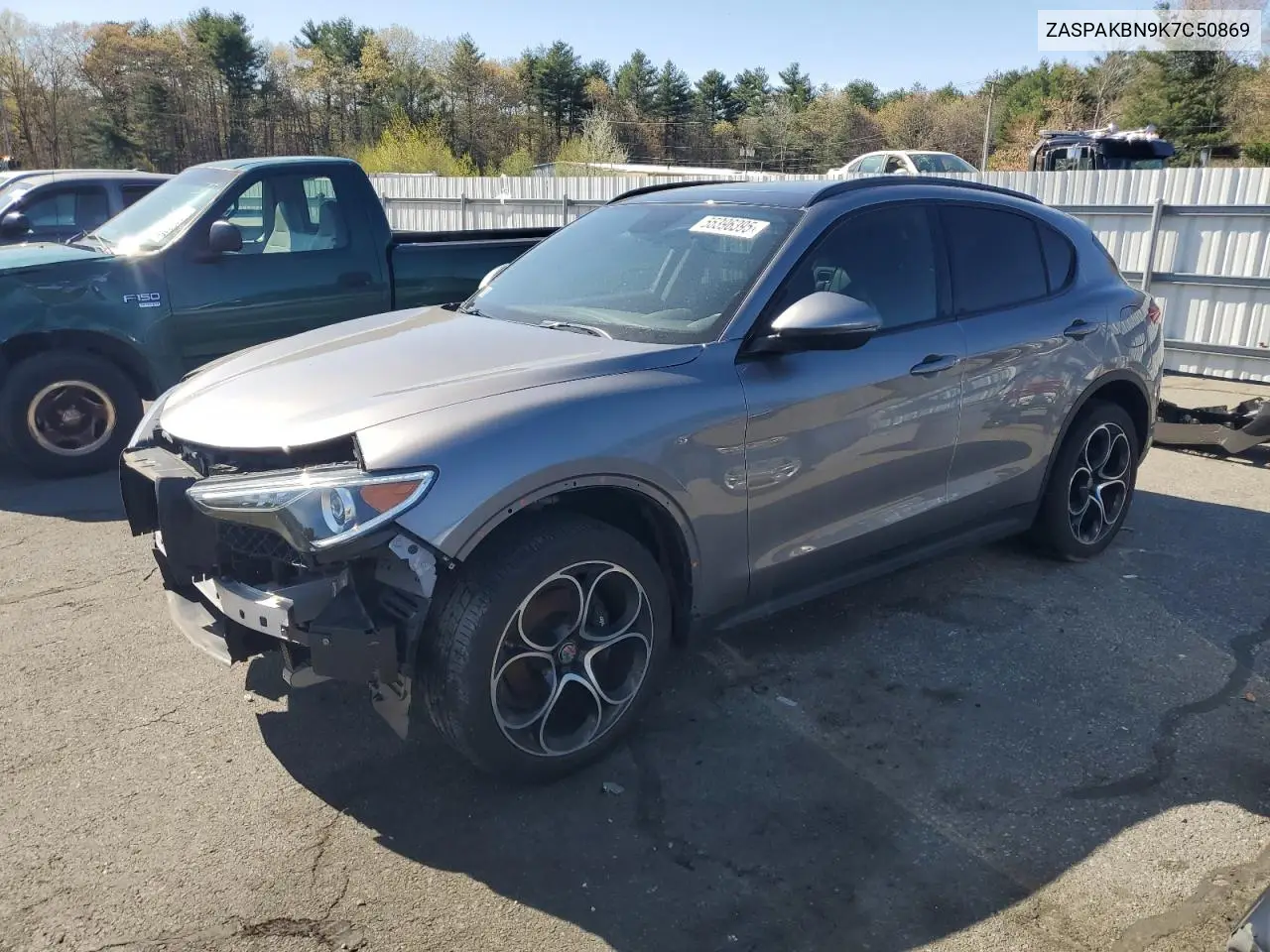 2019 Alfa Romeo Stelvio Ti VIN: ZASPAKBN9K7C50869 Lot: 55396395
