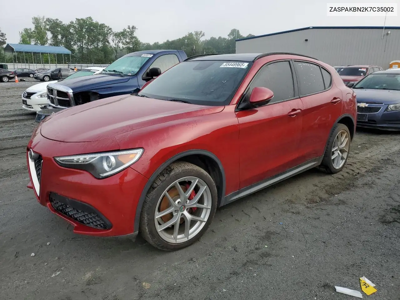 2019 Alfa Romeo Stelvio Ti VIN: ZASPAKBN2K7C35002 Lot: 55448965