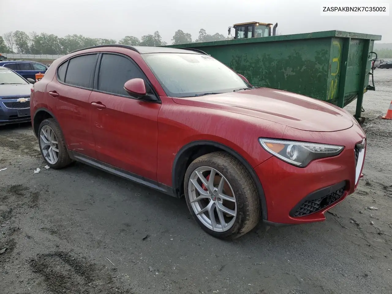 2019 Alfa Romeo Stelvio Ti VIN: ZASPAKBN2K7C35002 Lot: 55448965