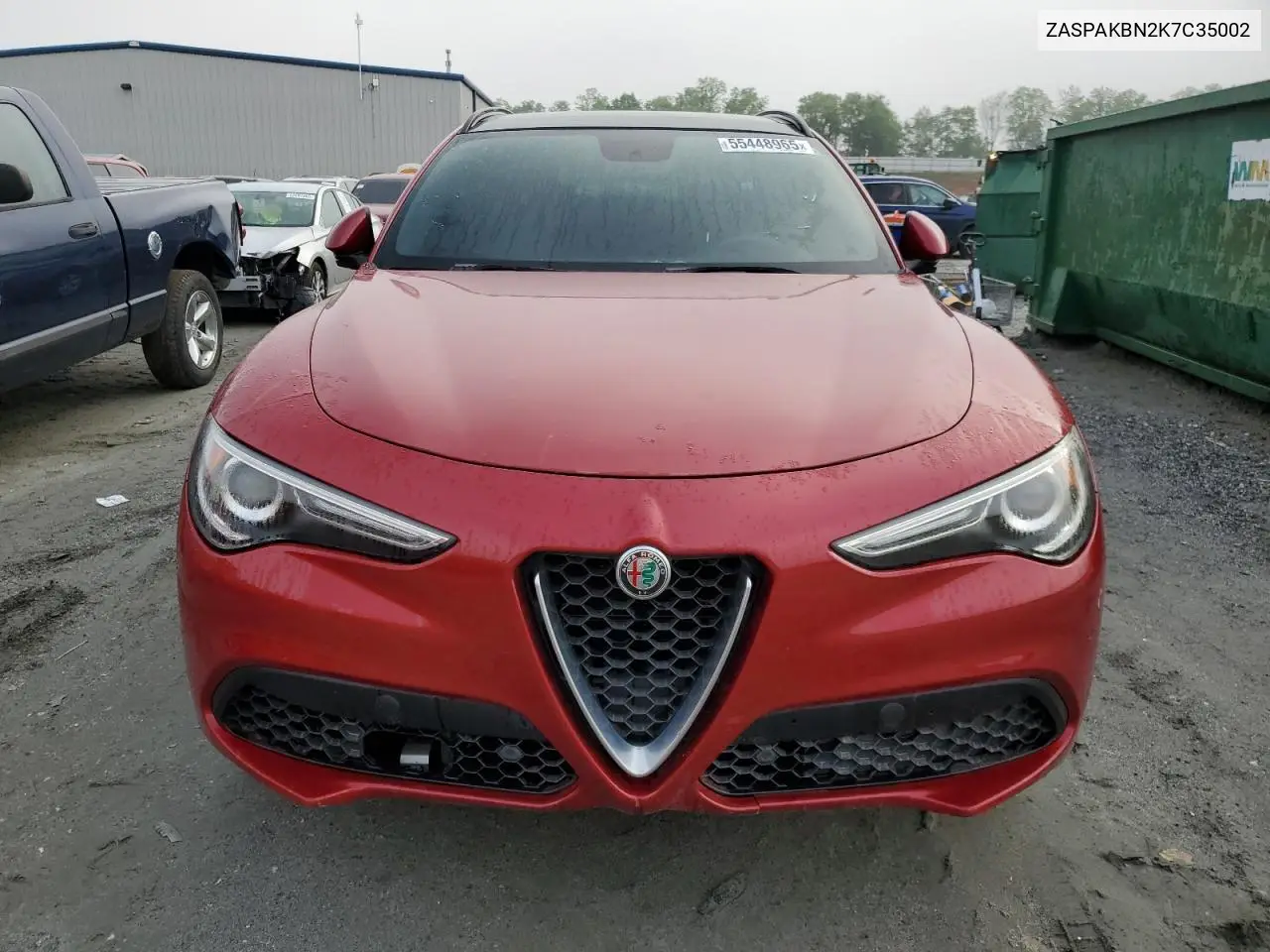 2019 Alfa Romeo Stelvio Ti VIN: ZASPAKBN2K7C35002 Lot: 55448965