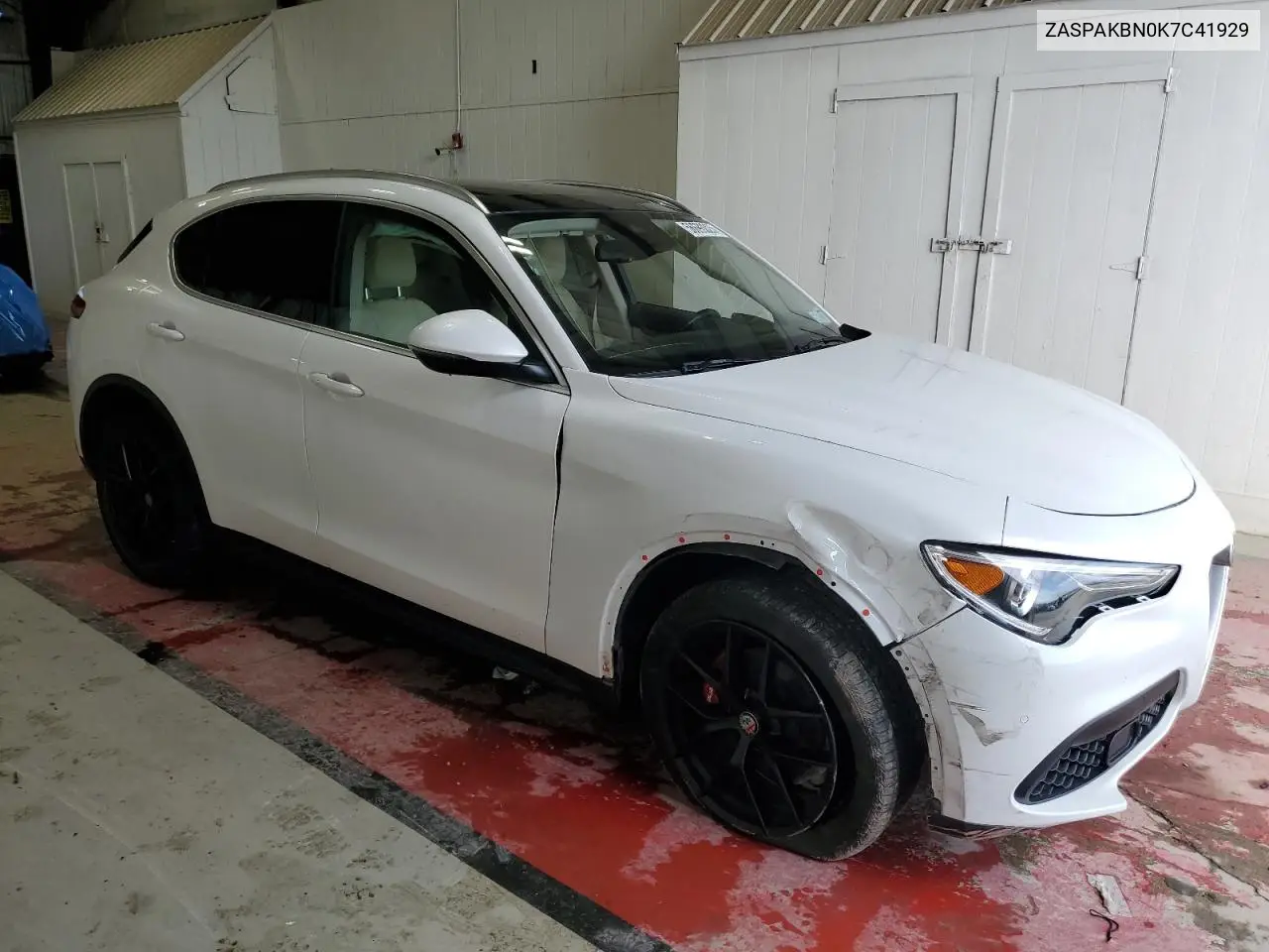 2019 Alfa Romeo Stelvio Ti VIN: ZASPAKBN0K7C41929 Lot: 56693025