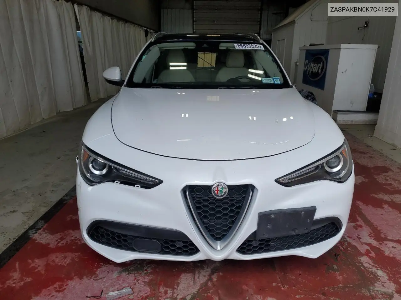 2019 Alfa Romeo Stelvio Ti VIN: ZASPAKBN0K7C41929 Lot: 56693025