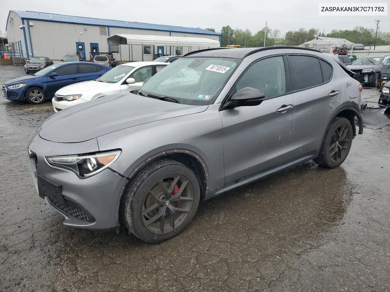 2019 Alfa Romeo Stelvio VIN: ZASPAKAN3K7C71752 Lot: 56710515