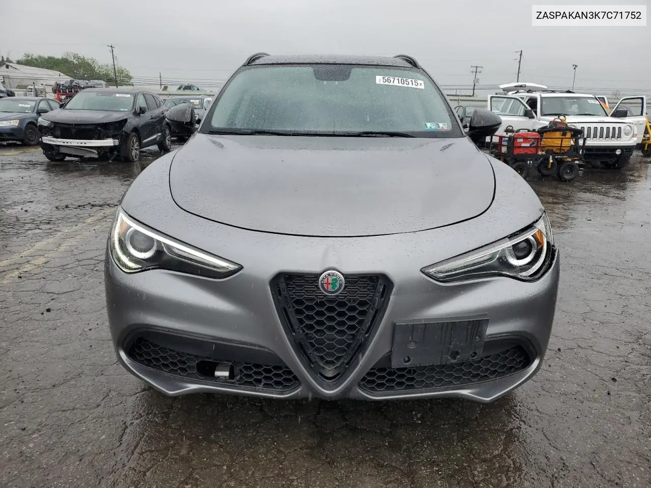 2019 Alfa Romeo Stelvio VIN: ZASPAKAN3K7C71752 Lot: 56710515