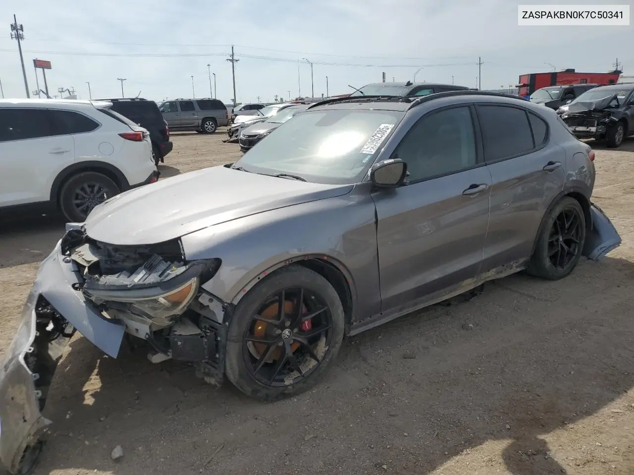 2019 Alfa Romeo Stelvio Ti VIN: ZASPAKBN0K7C50341 Lot: 59962385