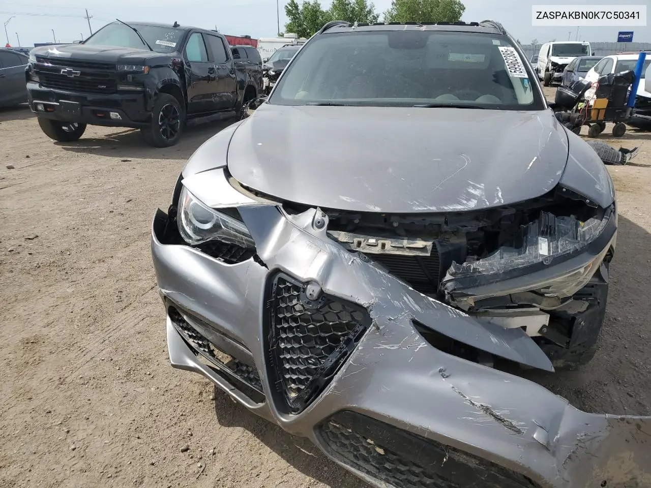 2019 Alfa Romeo Stelvio Ti VIN: ZASPAKBN0K7C50341 Lot: 59962385