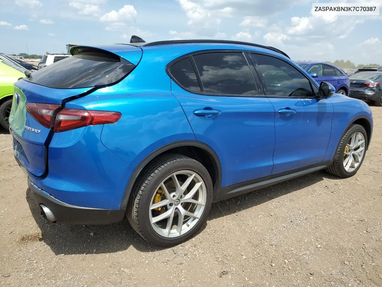 2019 Alfa Romeo Stelvio Ti VIN: ZASPAKBN3K7C70387 Lot: 60686845