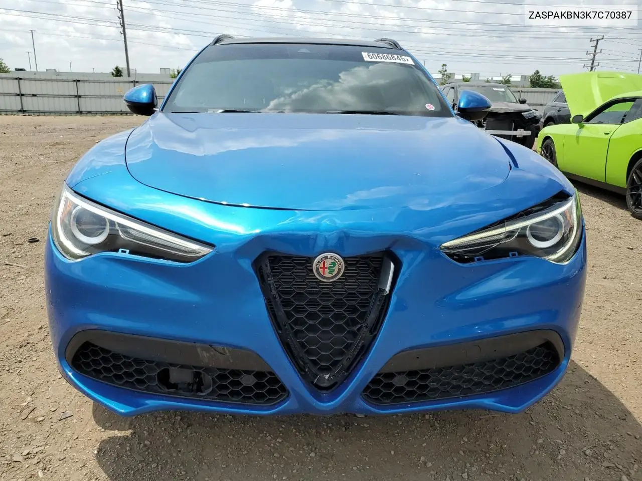 2019 Alfa Romeo Stelvio Ti VIN: ZASPAKBN3K7C70387 Lot: 60686845