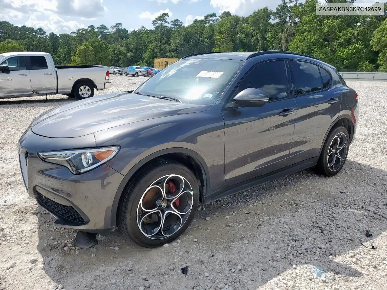 2019 Alfa Romeo Stelvio Ti VIN: ZASPAKBN3K7C42699 Lot: 61227965