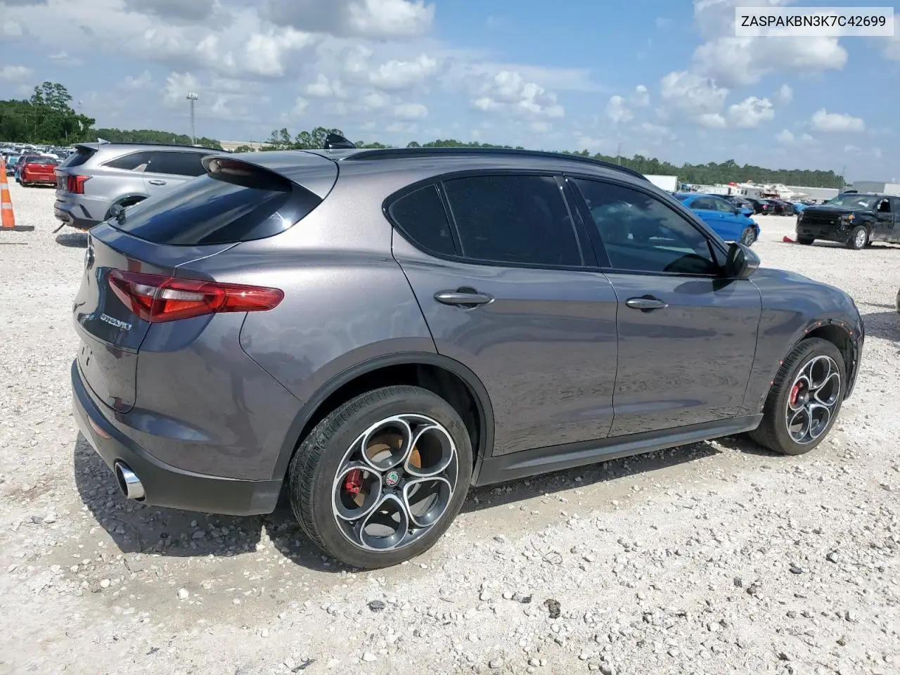 2019 Alfa Romeo Stelvio Ti VIN: ZASPAKBN3K7C42699 Lot: 61227965