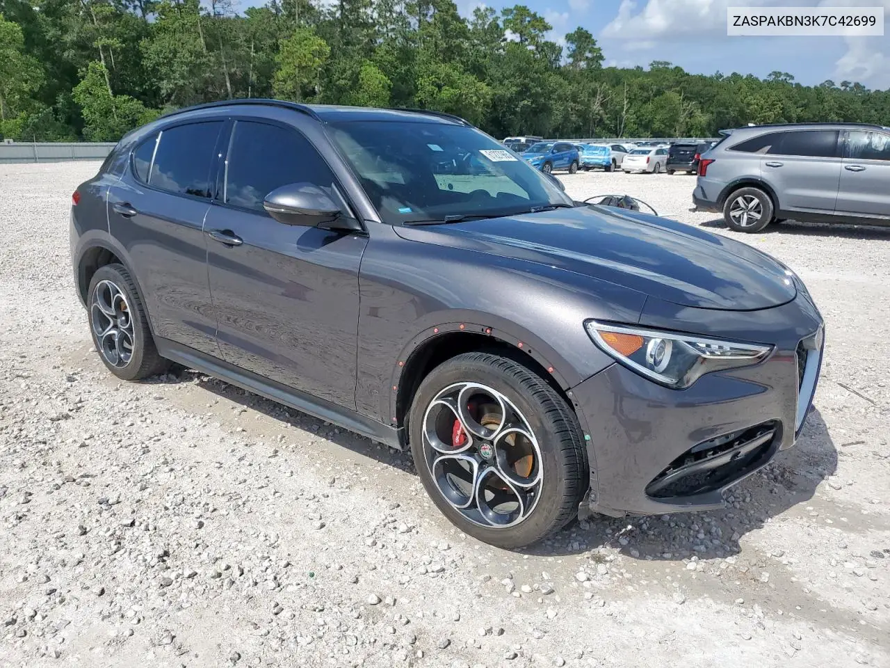 2019 Alfa Romeo Stelvio Ti VIN: ZASPAKBN3K7C42699 Lot: 61227965