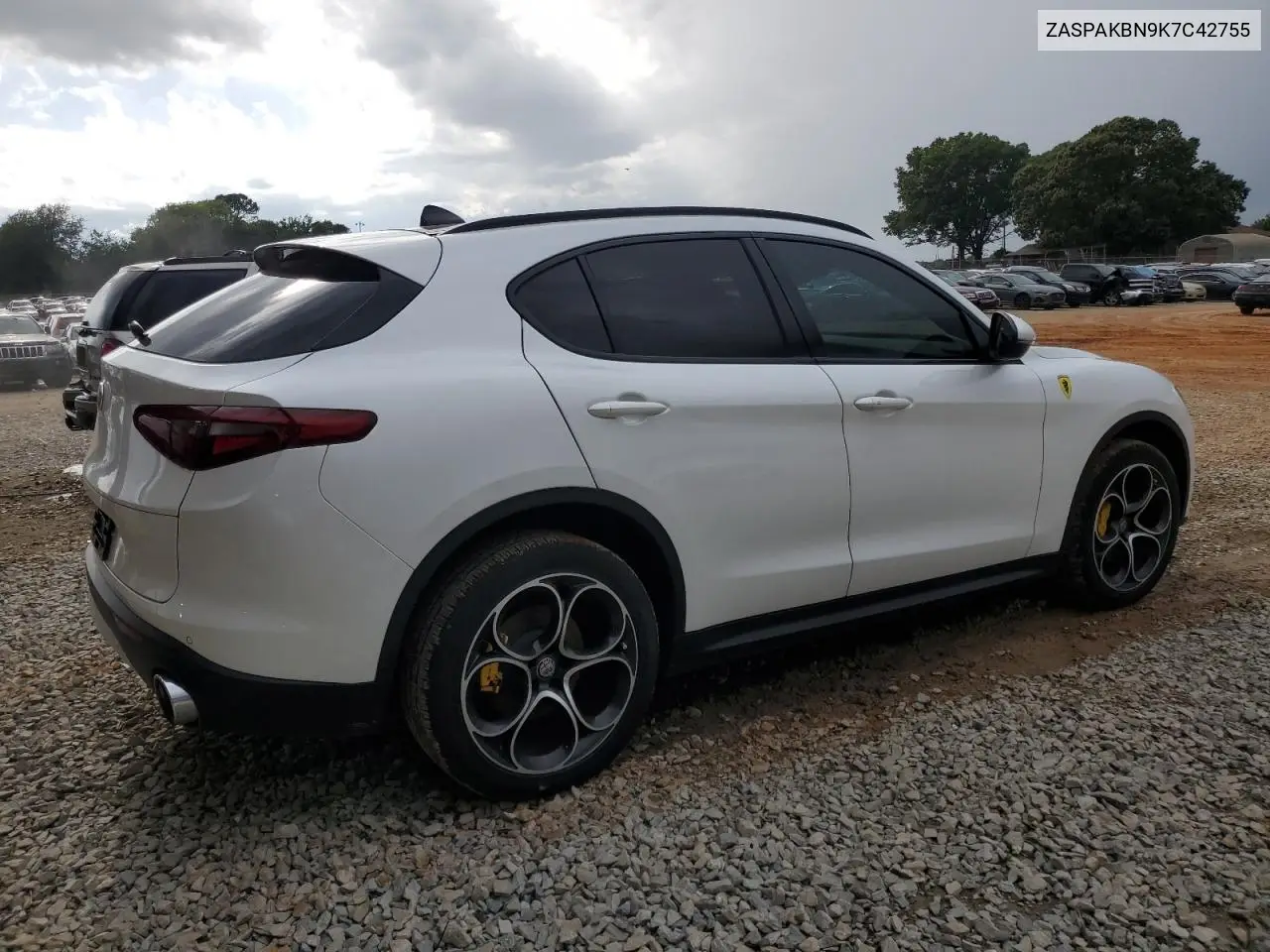 2019 Alfa Romeo Stelvio Ti VIN: ZASPAKBN9K7C42755 Lot: 61321355