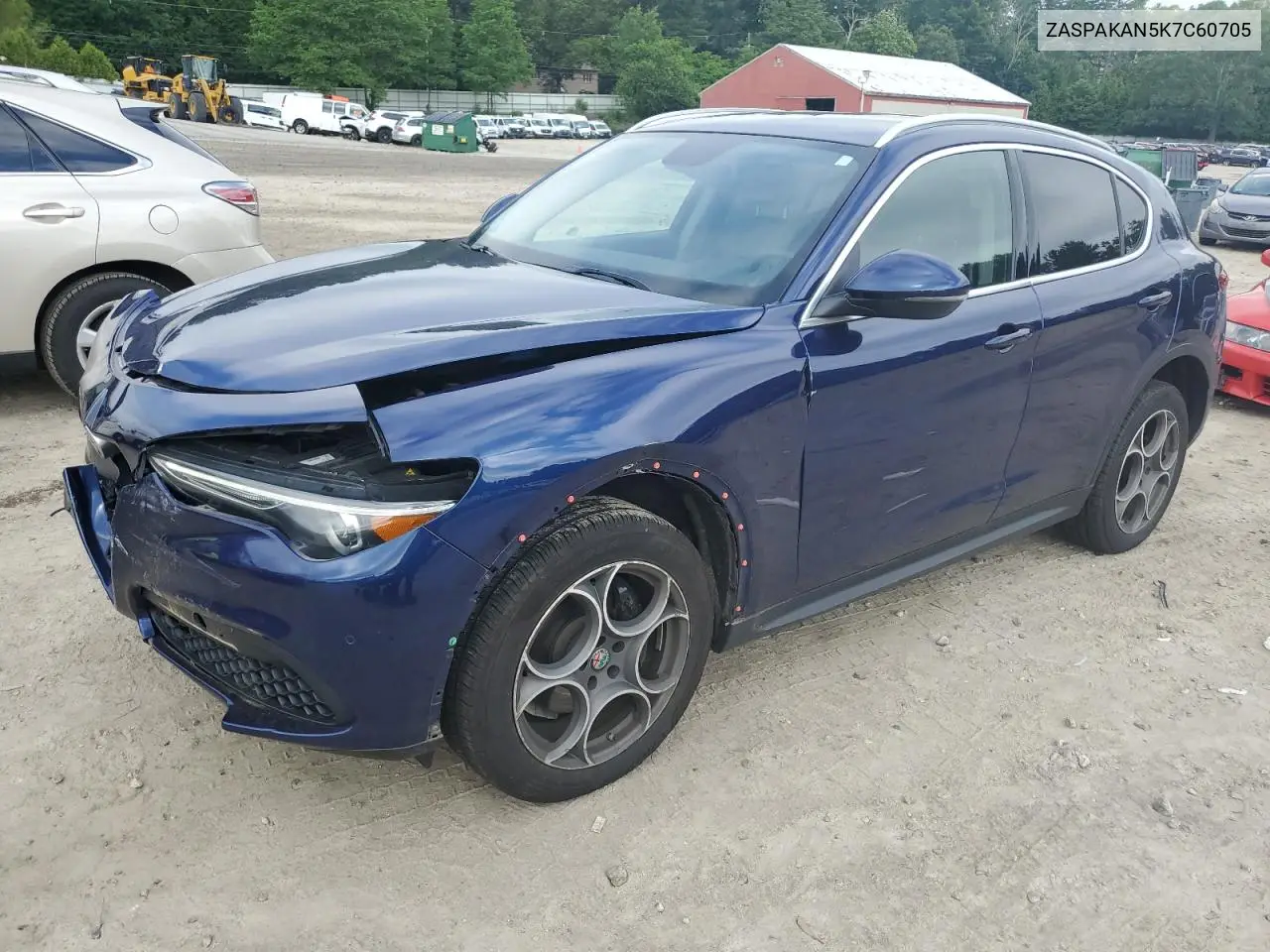 2019 Alfa Romeo Stelvio VIN: ZASPAKAN5K7C60705 Lot: 61807655