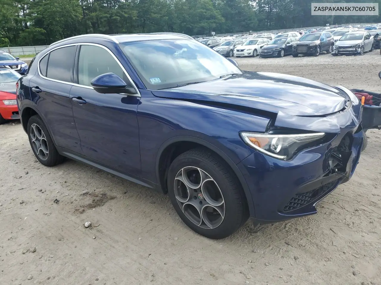 2019 Alfa Romeo Stelvio VIN: ZASPAKAN5K7C60705 Lot: 61807655
