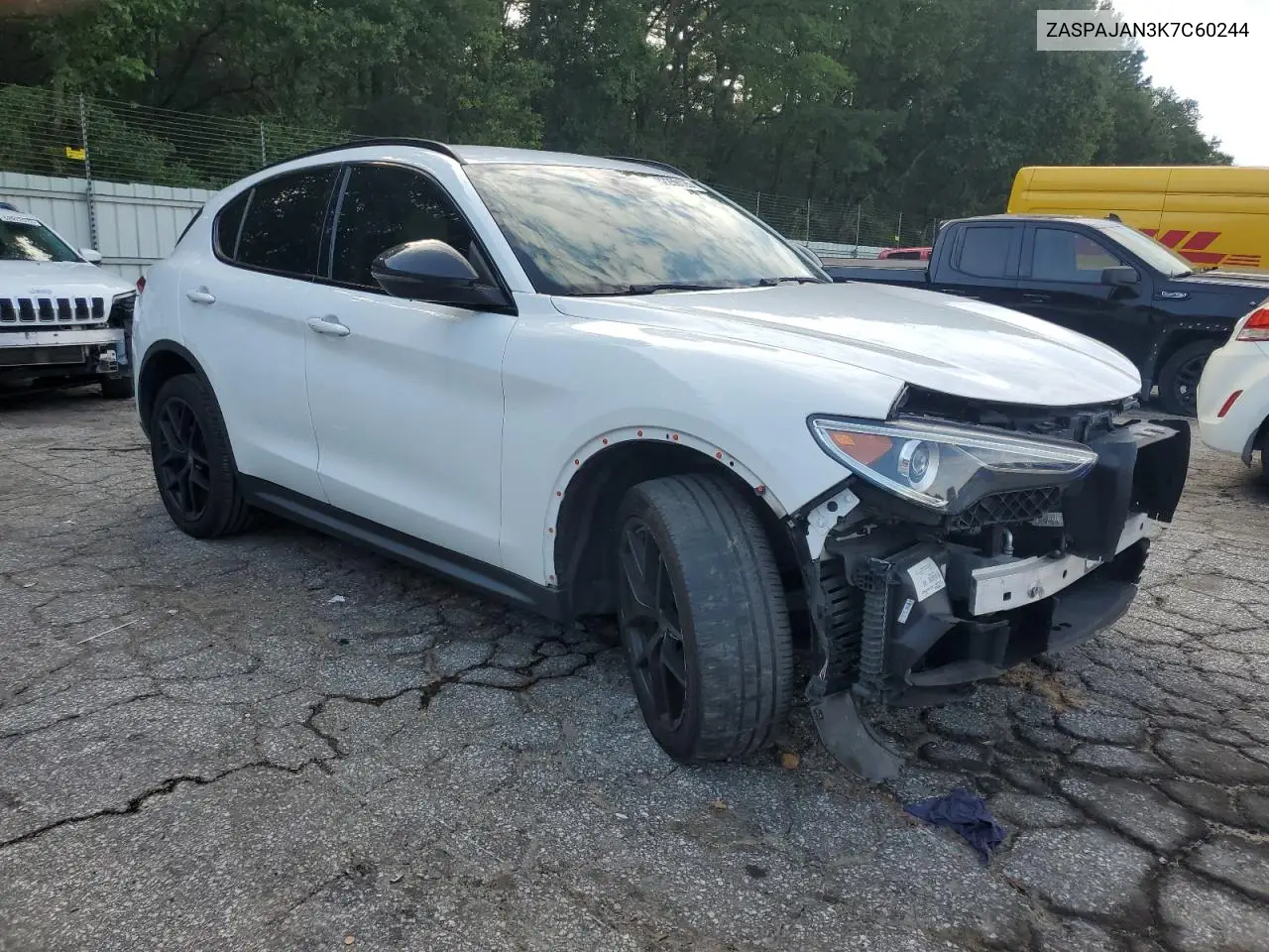 2019 Alfa Romeo Stelvio VIN: ZASPAJAN3K7C60244 Lot: 62259125