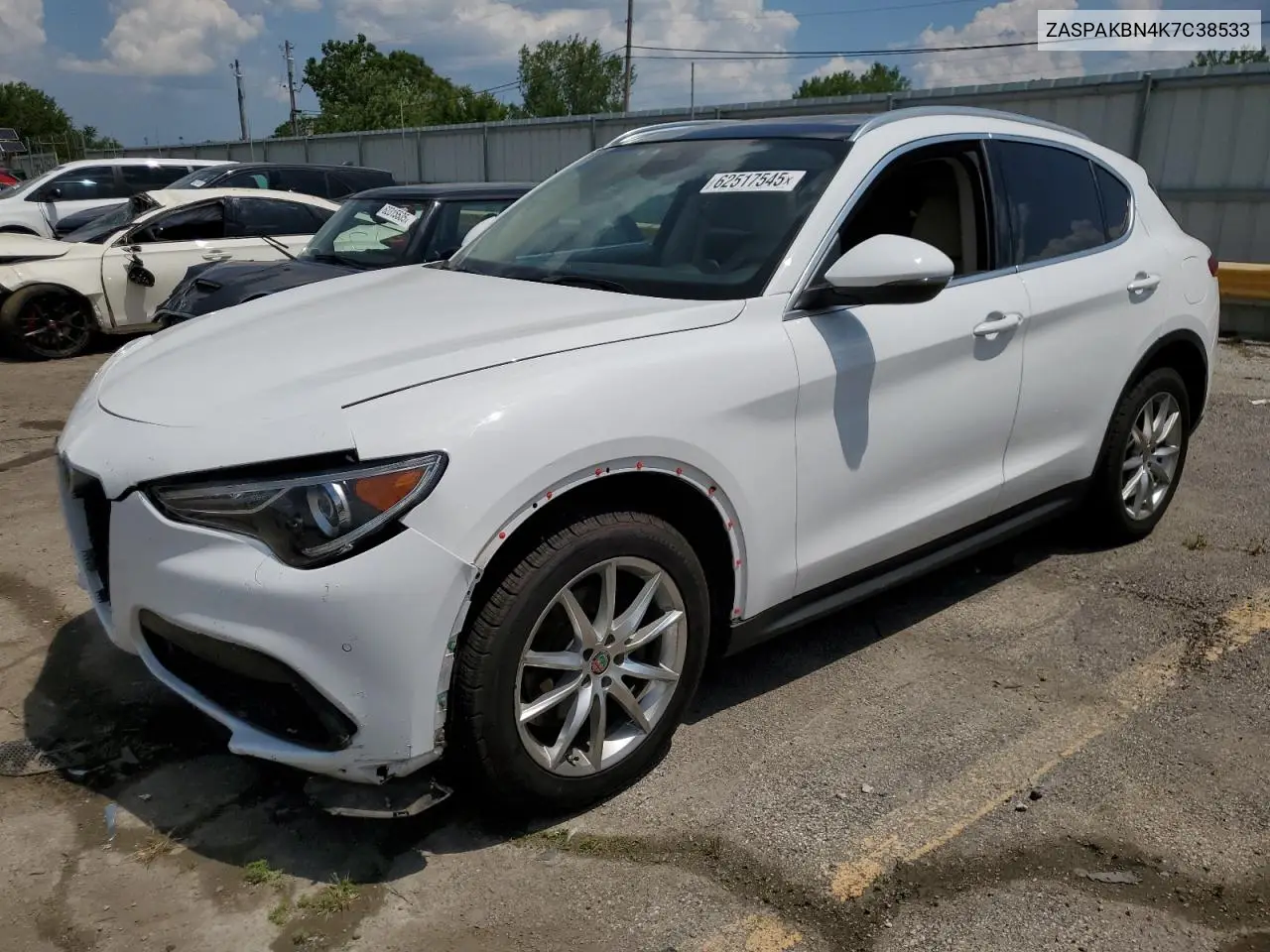 2019 Alfa Romeo Stelvio Ti VIN: ZASPAKBN4K7C38533 Lot: 62517545