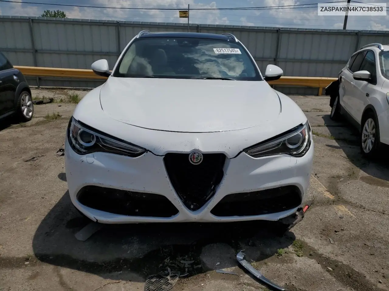 2019 Alfa Romeo Stelvio Ti VIN: ZASPAKBN4K7C38533 Lot: 62517545