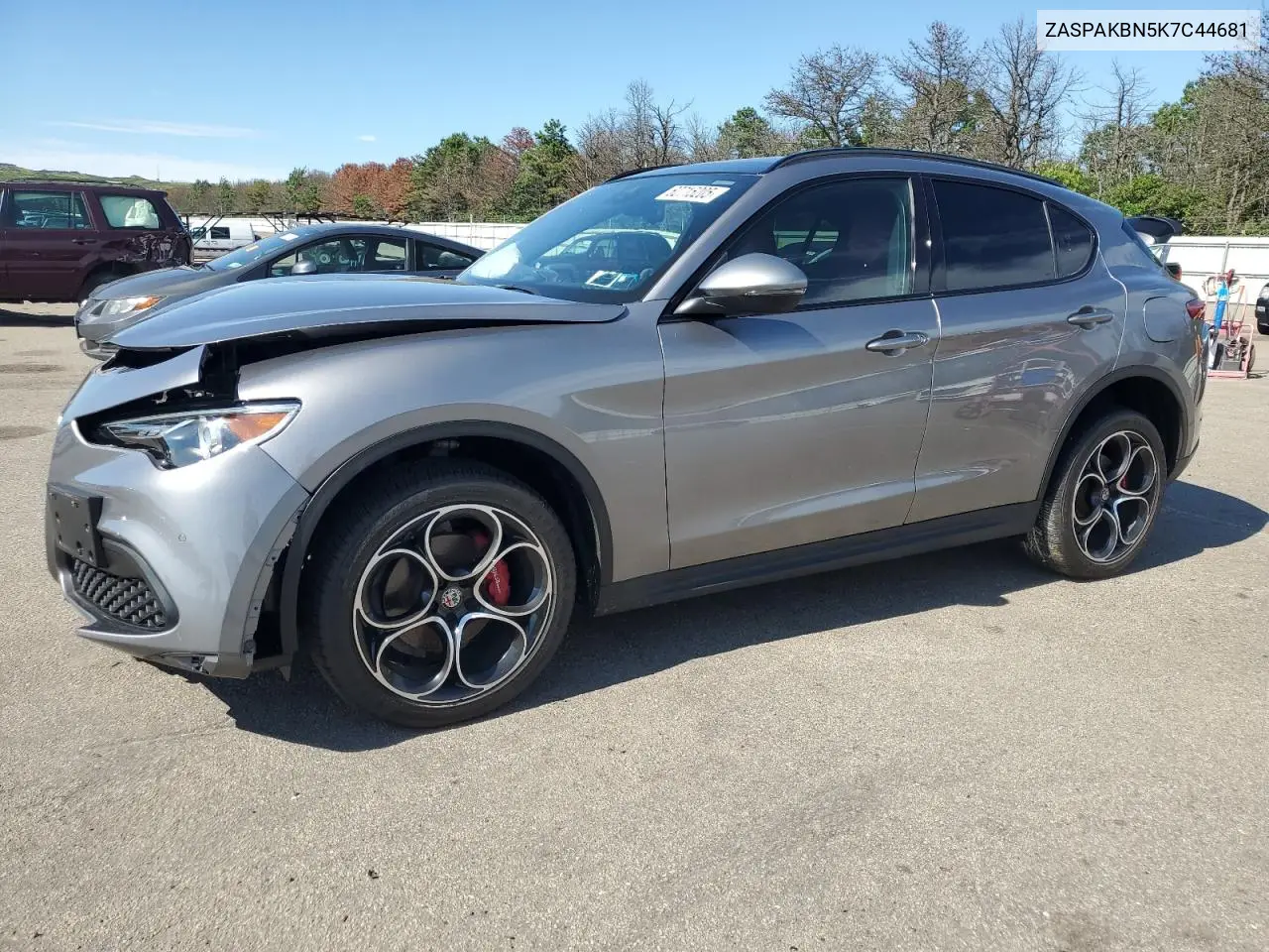 2019 Alfa Romeo Stelvio Ti VIN: ZASPAKBN5K7C44681 Lot: 62715205