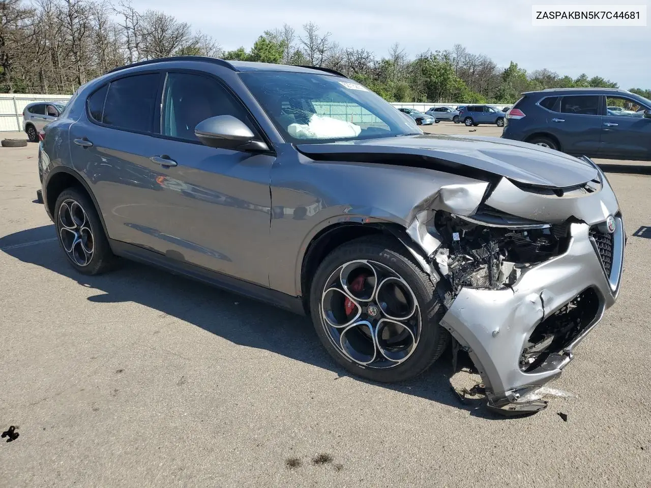 2019 Alfa Romeo Stelvio Ti VIN: ZASPAKBN5K7C44681 Lot: 62715205