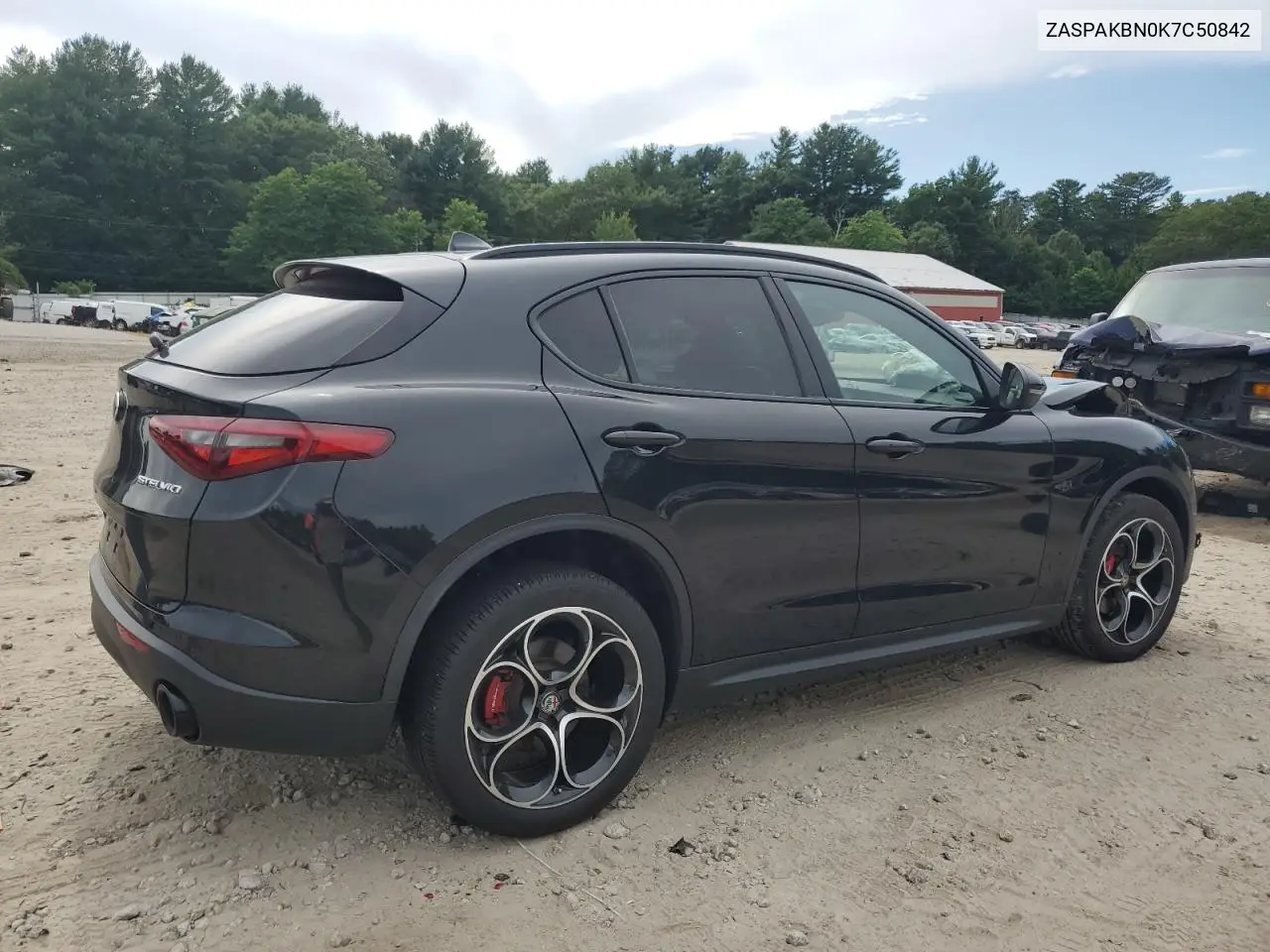 2019 Alfa Romeo Stelvio Ti VIN: ZASPAKBN0K7C50842 Lot: 63946875