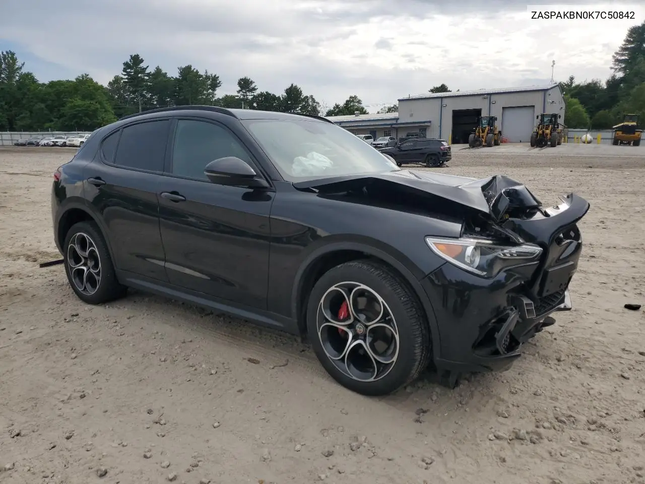 2019 Alfa Romeo Stelvio Ti VIN: ZASPAKBN0K7C50842 Lot: 63946875