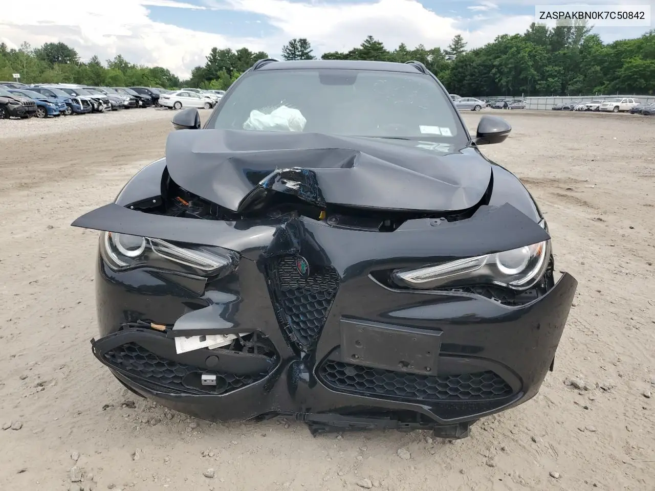 2019 Alfa Romeo Stelvio Ti VIN: ZASPAKBN0K7C50842 Lot: 63946875