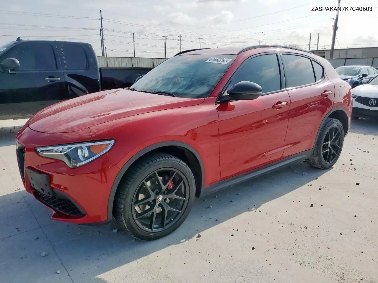 2019 Alfa Romeo Stelvio VIN: ZASPAKAN7K7C40603 Lot: 64660285