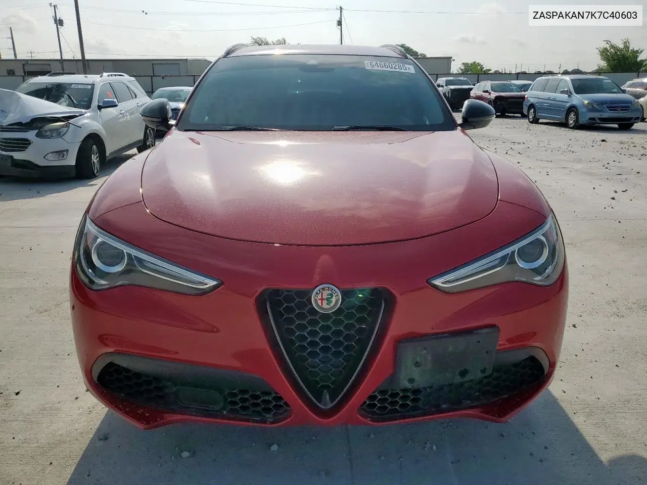 2019 Alfa Romeo Stelvio VIN: ZASPAKAN7K7C40603 Lot: 64660285