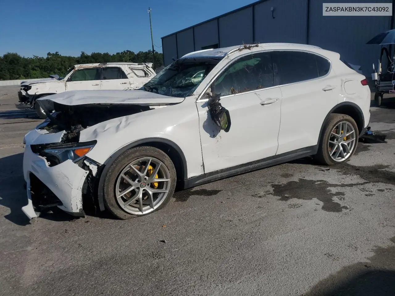 2019 Alfa Romeo Stelvio Ti VIN: ZASPAKBN3K7C43092 Lot: 64940355