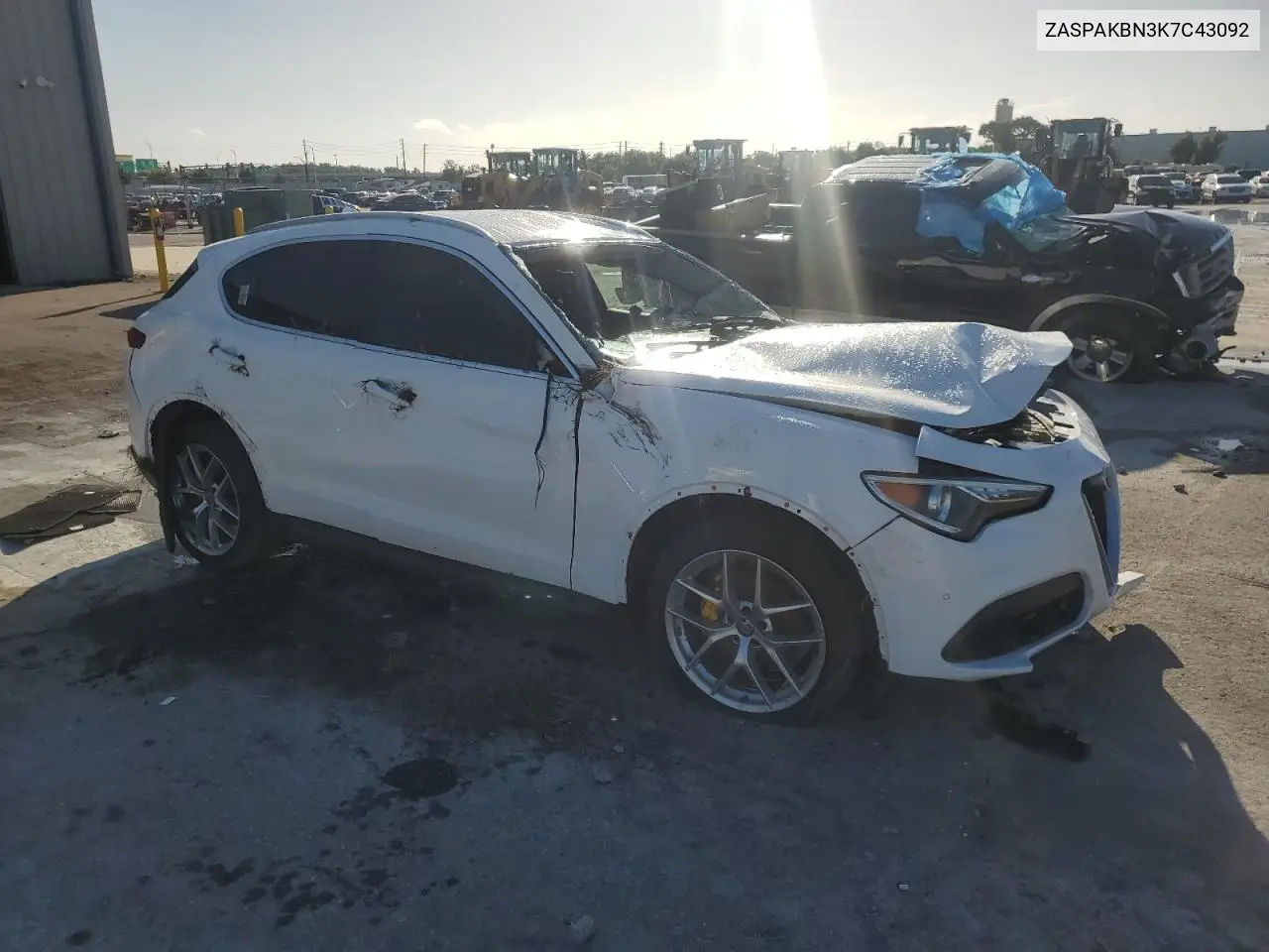 2019 Alfa Romeo Stelvio Ti VIN: ZASPAKBN3K7C43092 Lot: 64940355