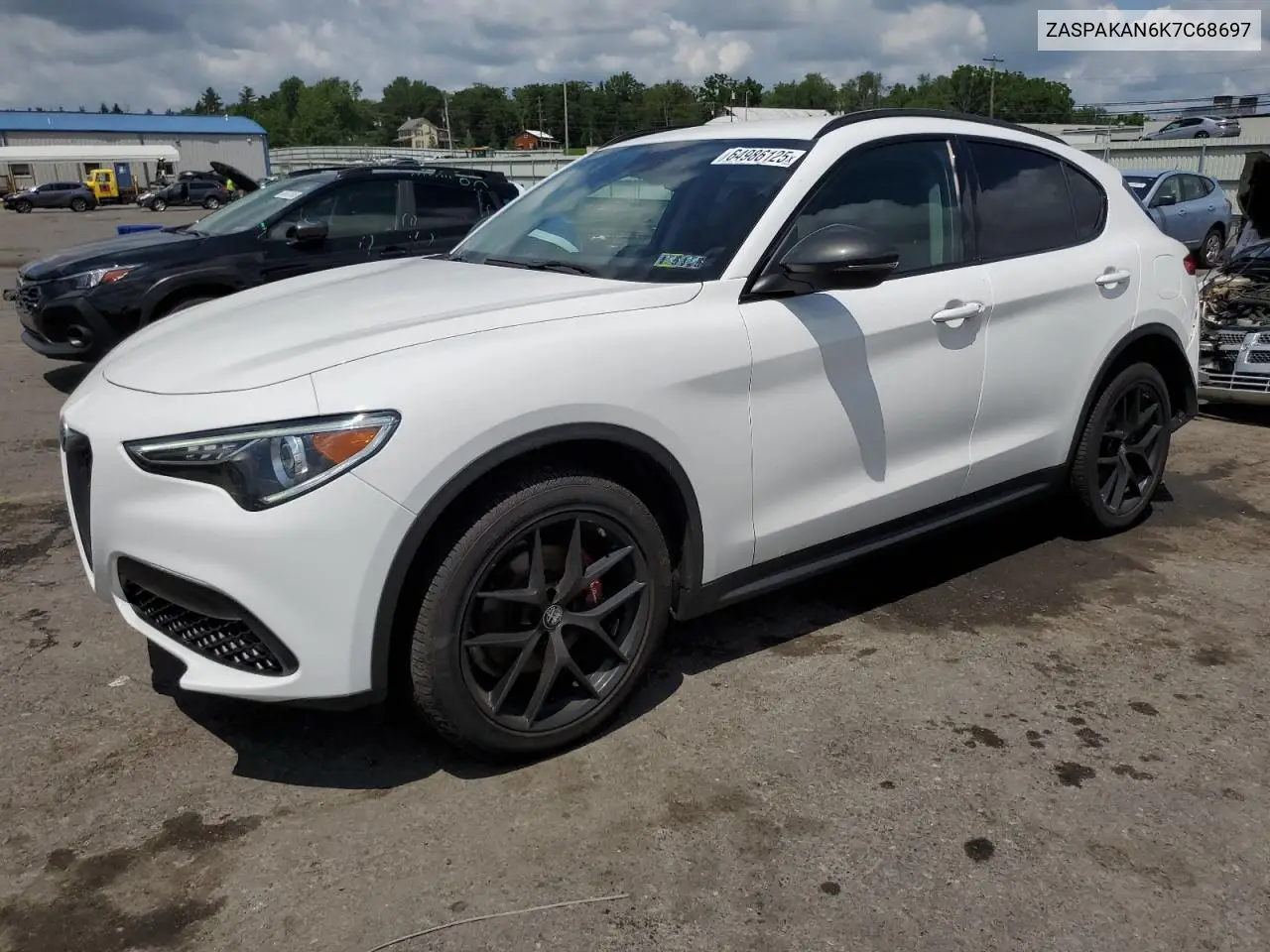 2019 Alfa Romeo Stelvio VIN: ZASPAKAN6K7C68697 Lot: 64986125