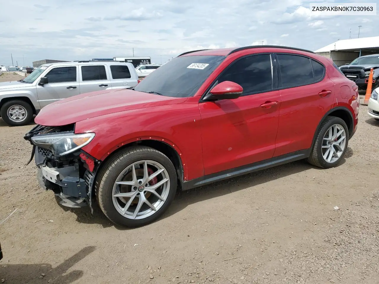 2019 Alfa Romeo Stelvio Ti VIN: ZASPAKBN0K7C30963 Lot: 66134205