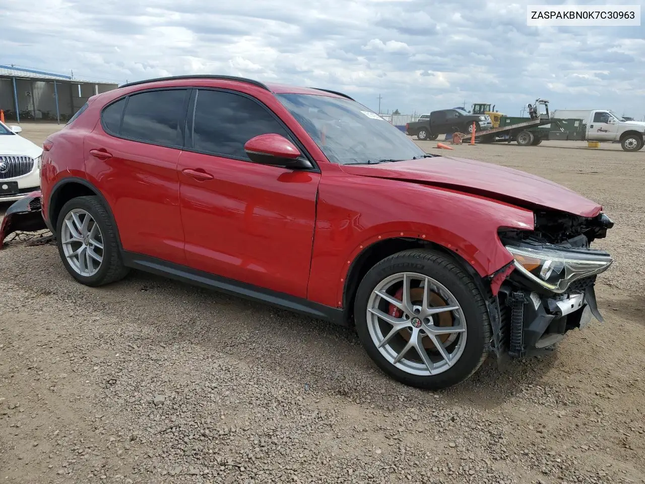 2019 Alfa Romeo Stelvio Ti VIN: ZASPAKBN0K7C30963 Lot: 66134205